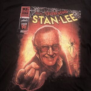 Stan Lee Men's Medium T-Shirt Black 95th Birthday Very Cool Graphic
